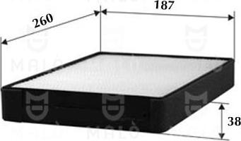 AKRON-MALÒ 1530911 - Фільтр, повітря у внутрішній простір autocars.com.ua