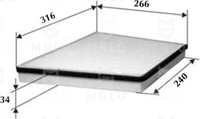 AKRON-MALÒ 1530931 - Фільтр, повітря у внутрішній простір autocars.com.ua