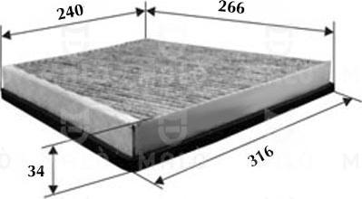 AKRON-MALÒ 1530932 - Фільтр, повітря у внутрішній простір autocars.com.ua