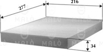 AKRON-MALÒ 1530991 - Фільтр, повітря у внутрішній простір autocars.com.ua