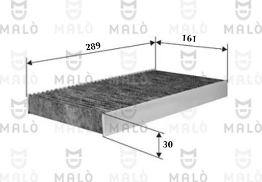 AKRON-MALÒ 1531002 - Фільтр, повітря у внутрішній простір autocars.com.ua