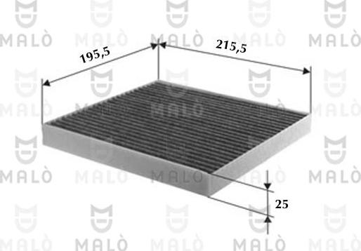 AKRON-MALÒ 1531022 - Фільтр, повітря у внутрішній простір autocars.com.ua