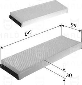 AKRON-MALÒ 1531031 - Фільтр, повітря у внутрішній простір autocars.com.ua