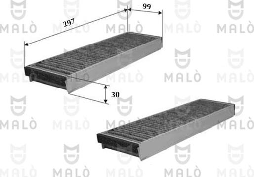 AKRON-MALÒ 1531032 - Фільтр, повітря у внутрішній простір autocars.com.ua