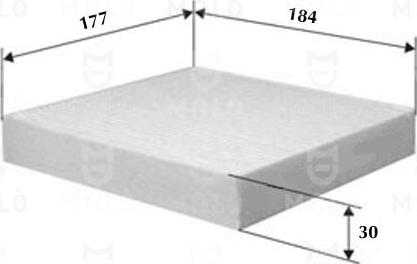 AKRON-MALÒ 1531041 - Фільтр, повітря у внутрішній простір autocars.com.ua