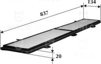 AKRON-MALÒ 1531081 - Фільтр, повітря у внутрішній простір autocars.com.ua