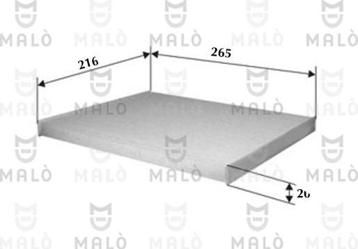 AKRON-MALÒ 1531101 - Фільтр, повітря у внутрішній простір autocars.com.ua