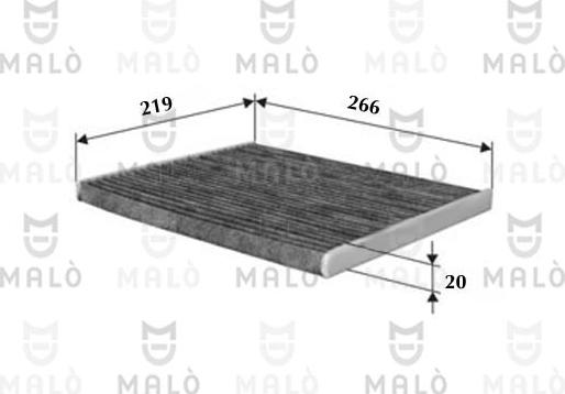 AKRON-MALÒ 1531102 - Фільтр, повітря у внутрішній простір autocars.com.ua