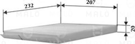 AKRON-MALÒ 1531141 - Фільтр, повітря у внутрішній простір autocars.com.ua