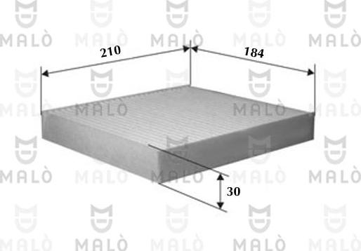 AKRON-MALÒ 1531161 - Фільтр, повітря у внутрішній простір autocars.com.ua