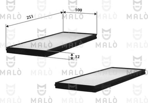 AKRON-MALÒ 1531171 - Фільтр, повітря у внутрішній простір autocars.com.ua