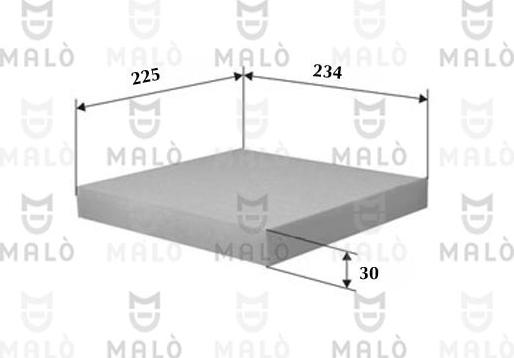 AKRON-MALÒ 1531191 - Фільтр, повітря у внутрішній простір autocars.com.ua