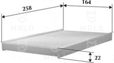 AKRON-MALÒ 1531281 - Фільтр, повітря у внутрішній простір autocars.com.ua