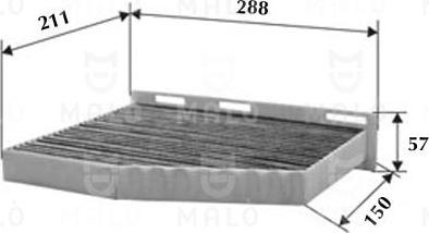 AKRON-MALÒ 1531302 - Фільтр, повітря у внутрішній простір autocars.com.ua