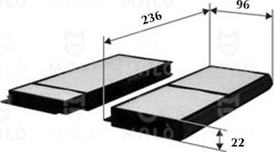 AKRON-MALÒ 1531311 - Фільтр, повітря у внутрішній простір autocars.com.ua