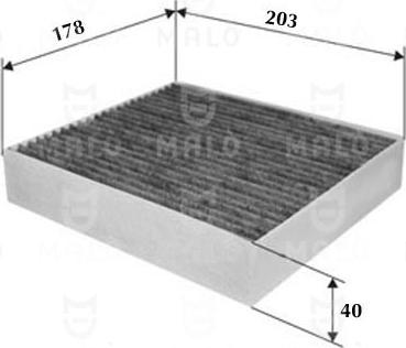 AKRON-MALÒ 1531322 - Фільтр, повітря у внутрішній простір autocars.com.ua