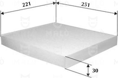 AKRON-MALÒ 1531351 - Фільтр, повітря у внутрішній простір autocars.com.ua