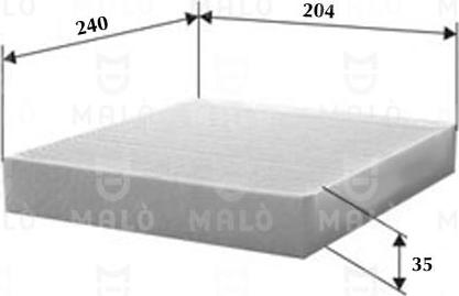 AKRON-MALÒ 1531371 - Фільтр, повітря у внутрішній простір autocars.com.ua