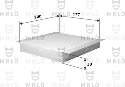 AKRON-MALÒ 1531391 - Фільтр, повітря у внутрішній простір autocars.com.ua