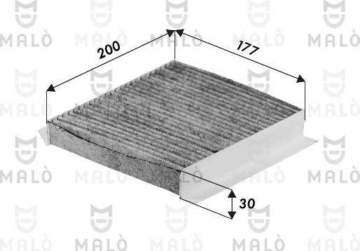 AKRON-MALÒ 1531392 - Фільтр, повітря у внутрішній простір autocars.com.ua