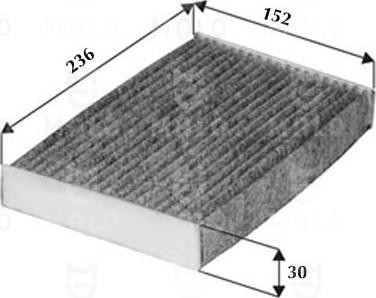 AKRON-MALÒ 1531402 - Фільтр, повітря у внутрішній простір autocars.com.ua