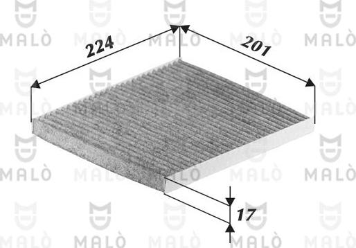 AKRON-MALÒ 1531422 - Фільтр, повітря у внутрішній простір autocars.com.ua