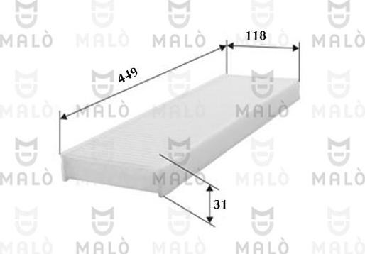 AKRON-MALÒ 1531471 - Фільтр, повітря у внутрішній простір autocars.com.ua