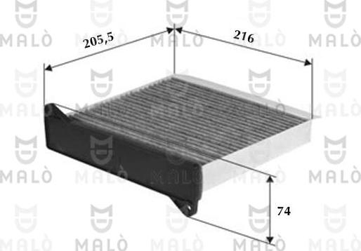 AKRON-MALÒ 1531482 - Фільтр, повітря у внутрішній простір autocars.com.ua