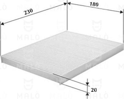 AKRON-MALÒ 1531551 - Фільтр, повітря у внутрішній простір autocars.com.ua