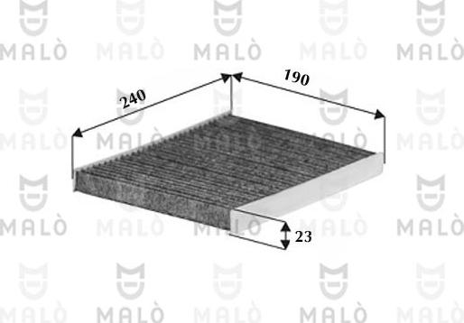 AKRON-MALÒ 1531562 - Фільтр, повітря у внутрішній простір autocars.com.ua