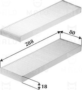 AKRON-MALÒ 1531611 - Фільтр, повітря у внутрішній простір autocars.com.ua