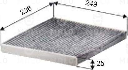 AKRON-MALÒ 1531642 - Фільтр, повітря у внутрішній простір autocars.com.ua