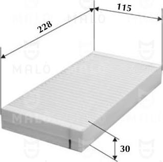 AKRON-MALÒ 1531691 - Фільтр, повітря у внутрішній простір autocars.com.ua