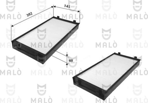 AKRON-MALÒ 1531711 - Фільтр, повітря у внутрішній простір autocars.com.ua