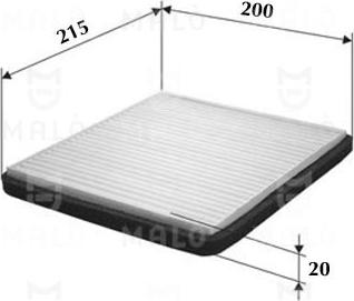 AKRON-MALÒ 1531721 - Фільтр, повітря у внутрішній простір autocars.com.ua