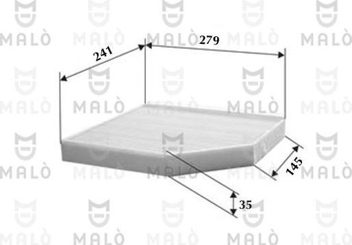 AKRON-MALÒ 1531751 - Фільтр, повітря у внутрішній простір autocars.com.ua