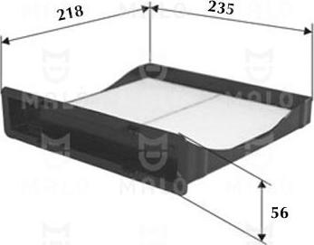 AKRON-MALÒ 1531781 - Фільтр, повітря у внутрішній простір autocars.com.ua