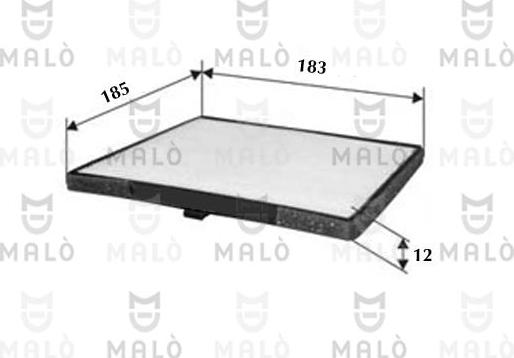 AKRON-MALÒ 1531801 - Фільтр, повітря у внутрішній простір autocars.com.ua