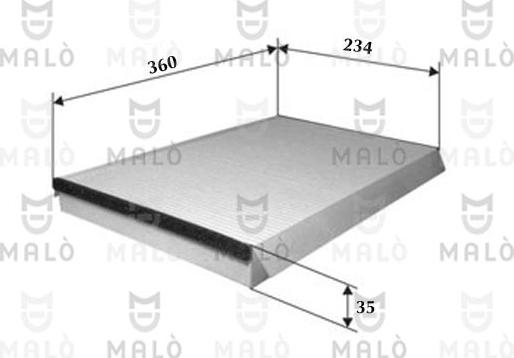 AKRON-MALÒ 1531811 - Фільтр, повітря у внутрішній простір autocars.com.ua