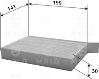 AKRON-MALÒ 1531831 - Фільтр, повітря у внутрішній простір autocars.com.ua