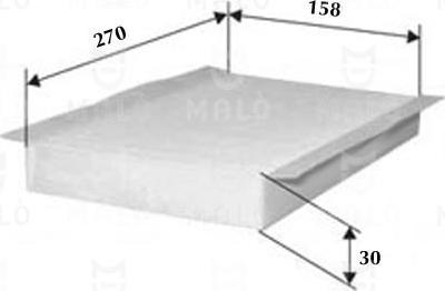 AKRON-MALÒ 1531861 - Фільтр, повітря у внутрішній простір autocars.com.ua