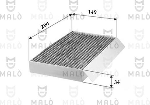 AKRON-MALÒ 1531892 - Фільтр, повітря у внутрішній простір autocars.com.ua