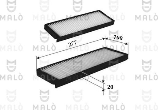 AKRON-MALÒ 1531931 - Фільтр, повітря у внутрішній простір autocars.com.ua
