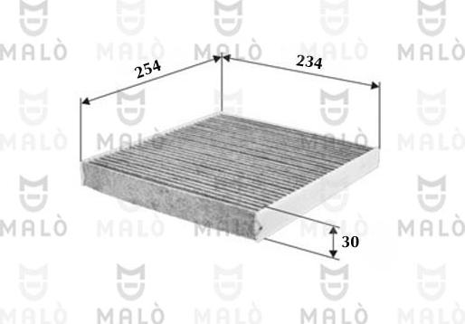 AKRON-MALÒ 1531982 - Фільтр, повітря у внутрішній простір autocars.com.ua