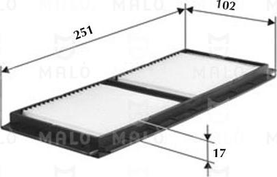 AKRON-MALÒ 1531991 - Фільтр, повітря у внутрішній простір autocars.com.ua