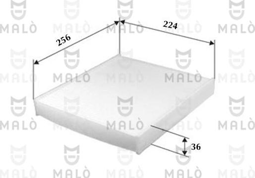 AKRON-MALÒ 1532001 - Фільтр, повітря у внутрішній простір autocars.com.ua