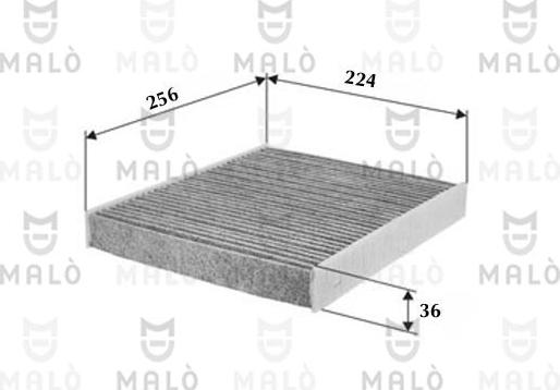 AKRON-MALÒ 1532002 - Фільтр, повітря у внутрішній простір autocars.com.ua