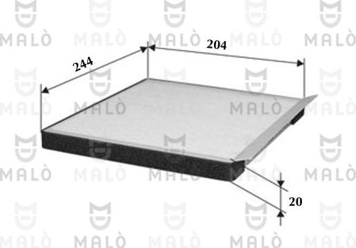 AKRON-MALÒ 1532011 - Фільтр, повітря у внутрішній простір autocars.com.ua