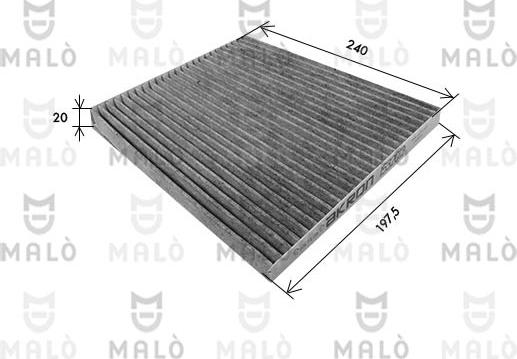 AKRON-MALÒ 1532012 - Фільтр, повітря у внутрішній простір autocars.com.ua