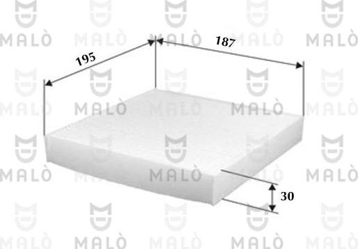 AKRON-MALÒ 1532061 - Фільтр, повітря у внутрішній простір autocars.com.ua